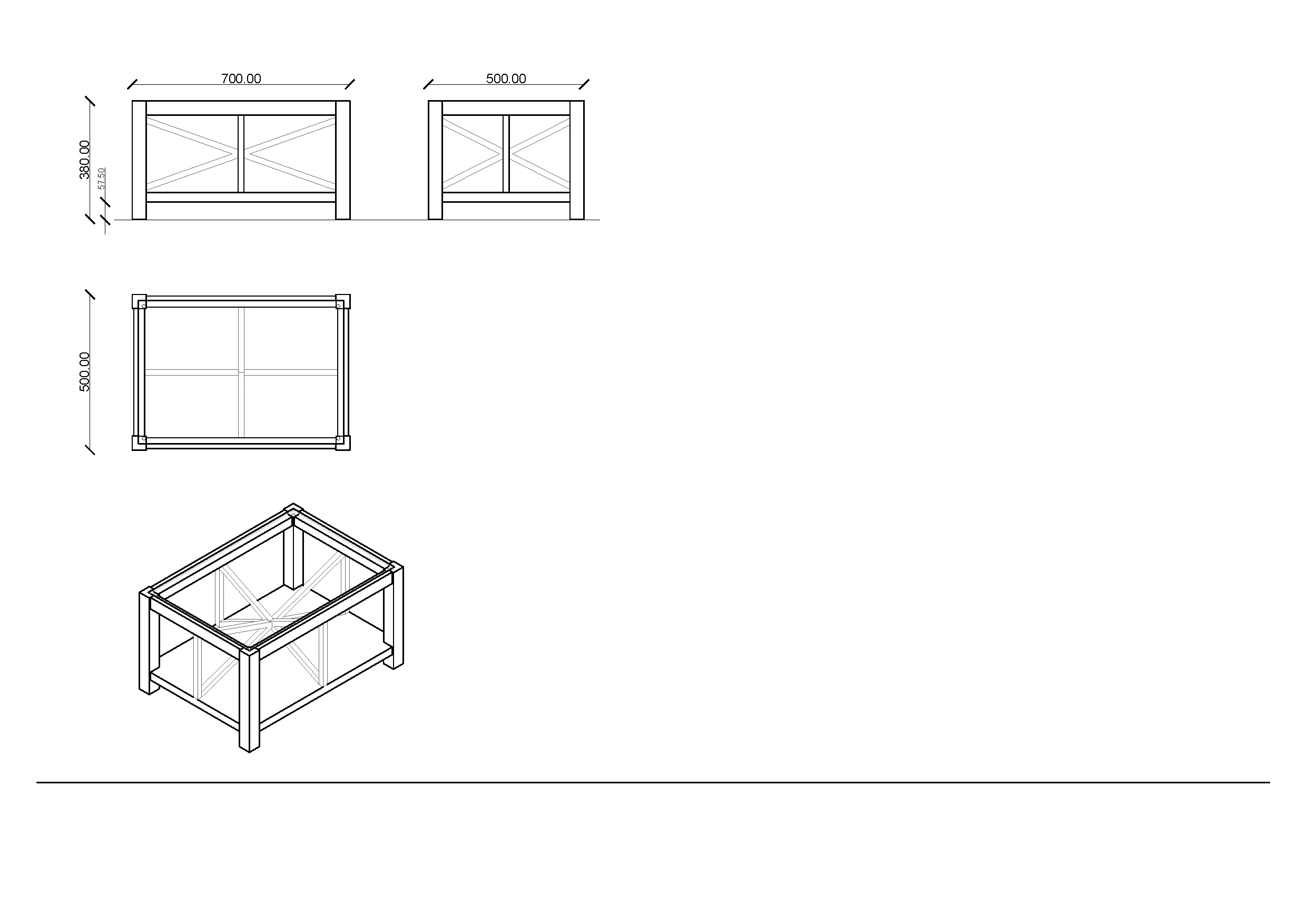 Construction Detail Coffee Table